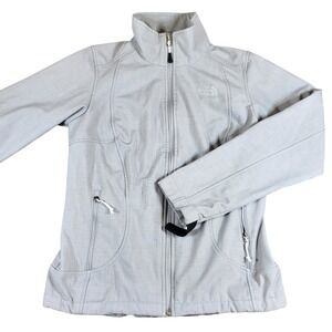 The North Face Womens Regular Fit Softshell Jacket Size S Light Grey‎